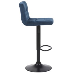 Säädettävä samettinen baarijakkara 2 kpl - moderni ja mukava