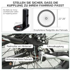 Koiran pyöräperävaunu 20 kg teräsrungolla ja verkkoikkunoilla valkoinen/musta