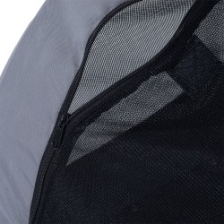 Koiran polkupyöräkärry teräsrunko 20 kg taittuva 130 x 73 x 90 cm harmaa/musta