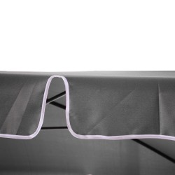 Parveke- ja puutarhavarjo, kallistettava, alumiini/teräs, 198 x 130 cm, harmaa