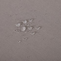 Ulkokalustesetti 3 hengelle, alumiini, sohva tyynyillä ja matala pöytä, harmaa/luonnonsävy