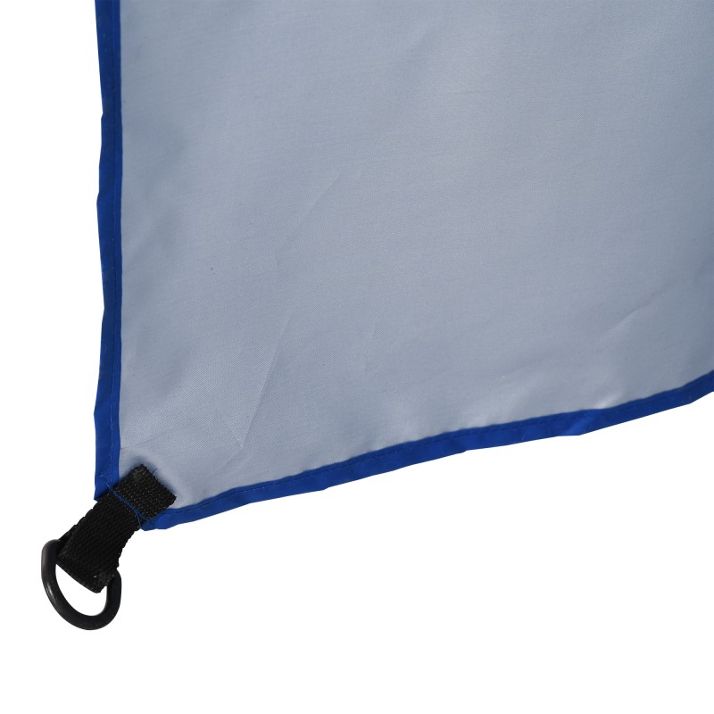 Rantavarjo sivuseinällä, UV-suojattu polyesteri, Ø2,2 x K2,2 m, sininen