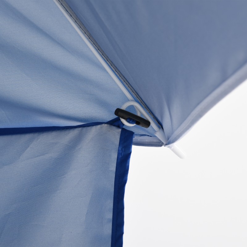 Rantavarjo sivuseinällä, UV-suojattu polyesteri, Ø2,2 x K2,2 m, sininen