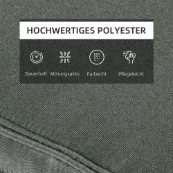 Lepotuolin pehmuste päätytyynyllä, polyesteri, 198 x 53 x 5 cm, harmaa