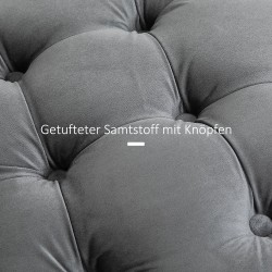 Säilytysrahi vintage-tyyliin, kangas ja metalli 55 x 55 x 42 cm, tummanharmaa