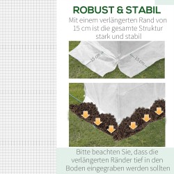 Kasvihuoneen vaihtopeite PE-kangas 300 x 200 x 200 cm läpikuultava