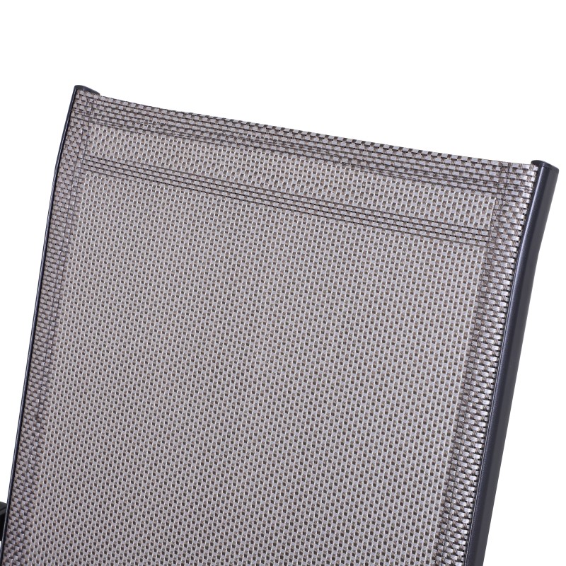 Taittotuoli ulkokäyttöön metallirunko 58 x 64 x 94 cm 2 kpl harmaa