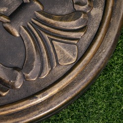 Aurinkovarjon jalka 13 kg, HDPE/ sementti/ metalli, Ø48 cm, adapterit 35/38/48 mm, pronssi