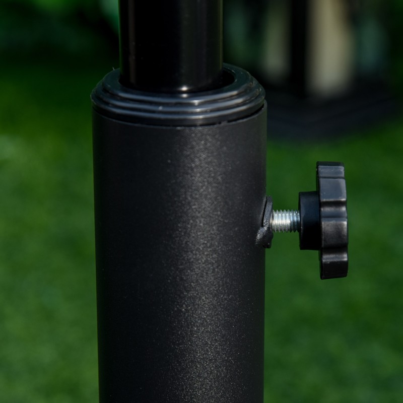 Aurinkovarjon jalka 13 kg, HDPE/ sementti/ metalli, Ø48 cm, adapterit 35/38/48 mm, pronssi