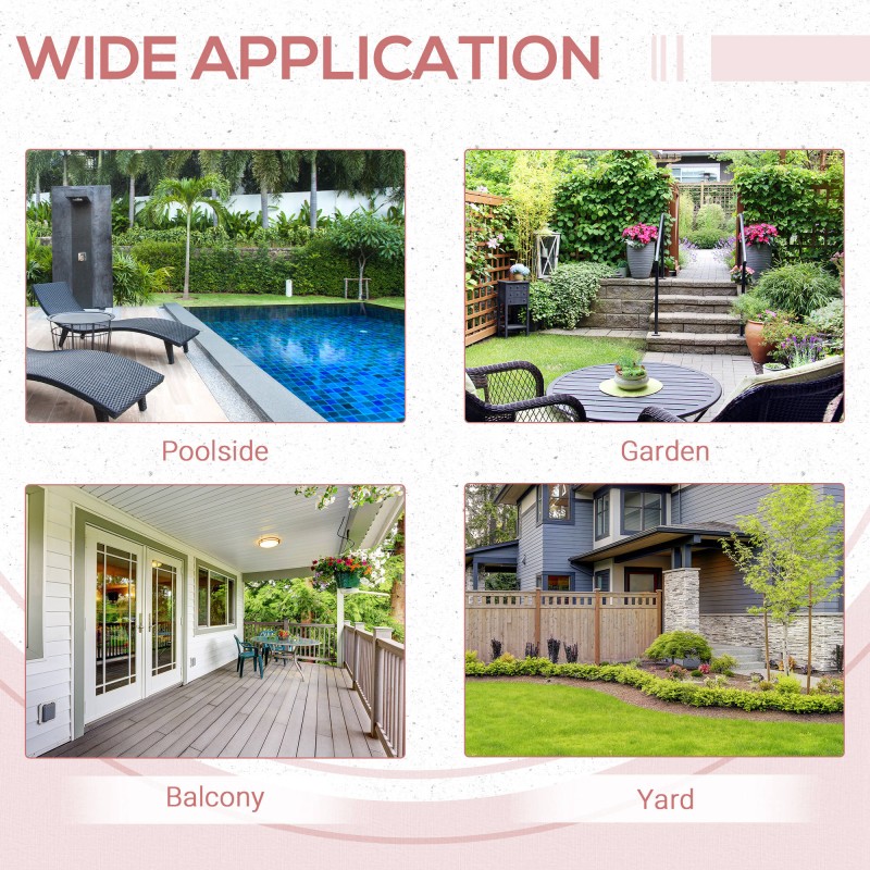 Taitettava ulkosivupöytä polyrottinkia 40x40x40 cm harmaa