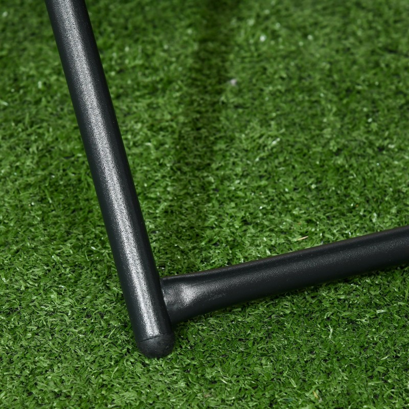 Ulkopöytä parvekkeelle, taitettava polyrottinki, teräsrunko, 40x40x40 cm, luonnon sävy