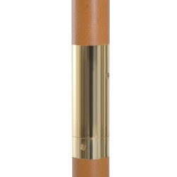 Aurinkovarjo ulkokäyttöön bamburunko Ø 2,5 m valkoinen