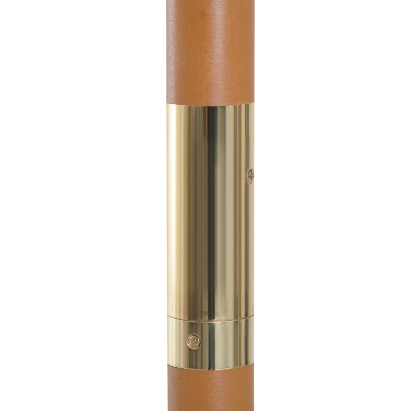 Aurinkovarjo ulkokäyttöön bamburunko Ø 2,5 m valkoinen