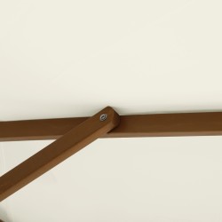 Aurinkovarjo ulkokäyttöön bamburunko Ø 2,5 m valkoinen