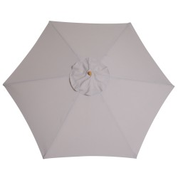 Aurinkovarjo bamburunko Ø 2,5 m harmaa parvekkeelle ja puutarhaan