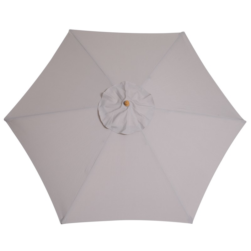 Aurinkovarjo bamburunko Ø 2,5 m harmaa parvekkeelle ja puutarhaan