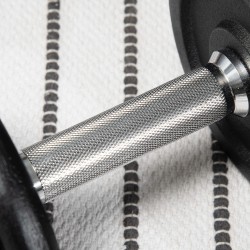 Käsipainosetti 2-in-1 lyhyt- ja pitkä tanko 20 kg, 8 levypainoa, rauta, musta