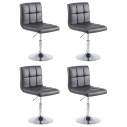 4 kpl palma v2 keinonahkatuolit korkeussäädettävä kääntyvä moderni