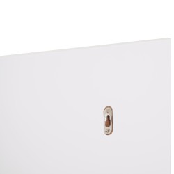 Kylpyhuoneen seinäpeili hyllyillä MDF 60 x 10 x 48 cm valkoinen