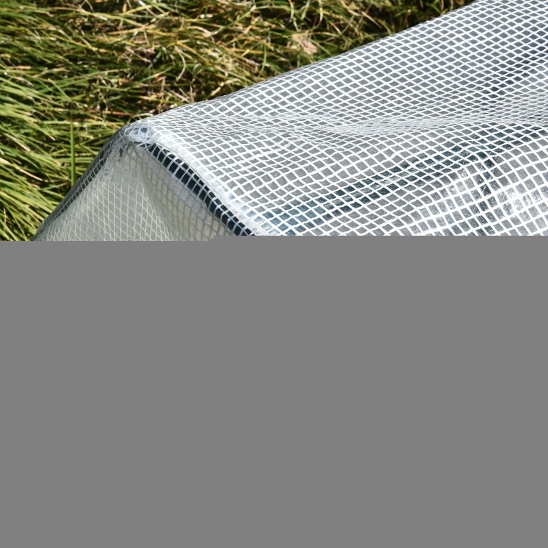 Minikasvihuone parvekkeelle teräsrungolla ja PE-muovikatteella 99 x 71 x 60 cm