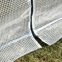 Minikasvihuone parvekkeelle teräsrungolla ja PE-muovikatteella 99 x 71 x 60 cm