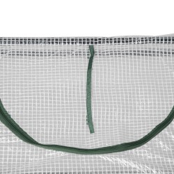 Kasvihuone tomaatille ja vihanneksille, teräsrunko ja PE-kangas, 120 x 60 x 60 cm, valkoinen