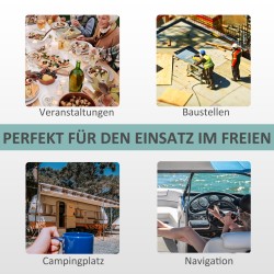 Kannettava käsienpesuallas ulkokäyttöön, jalkapumpulla, 18 L vesisäiliö, HDPE, 51 x 33,5 x 103 cm, valkoinen