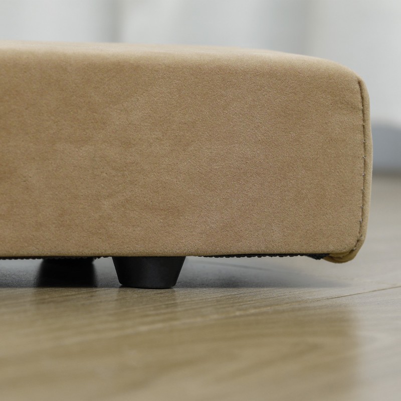 Taitettava tasapainopuomi voimisteluun, puu ja mokkapintainen päällinen, 210 x 10 x 6,5 cm, ruskea