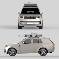 Auton kattokori metallia 162x99x16 cm säädettävä kattoteline 100 kg musta