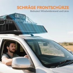 Auton kattokori metallia 162x99x16 cm säädettävä kattoteline 100 kg musta