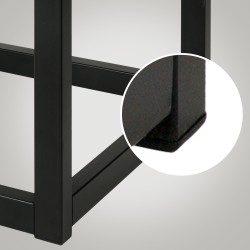 Ylellinen samettipenkki metallijalustalla eteiseen ja olohuoneeseen