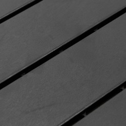 Terassilaatat ja parvekelaatat muovia 30 x 30 cm 9 kpl 0,81 m² musta