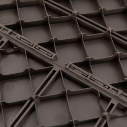 Klikkilaatat terassille ja parvekkeelle PP-muovi 30 x 30 cm 9 kpl 0,81 m² ruskea