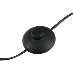 Valaisinsetti 3 osaa, 2 pöytävalaisinta ja 1 lattiavalaisin, metalli, E27, musta/valkoinen