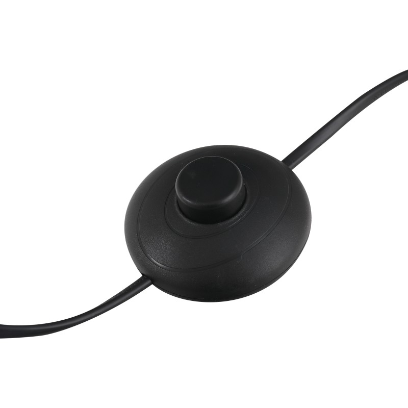 Valaisinsetti 3 osaa, 2 pöytävalaisinta ja 1 lattiavalaisin, metalli, E27, musta/valkoinen