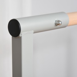 Lasten voimistelutanko, 13-portainen korkeussäätö 92–150 cm, teräsrunko ja pyökkitanko, 75 kg, sininen