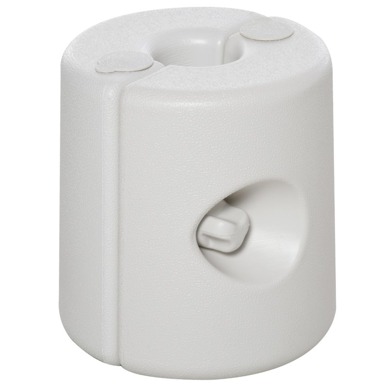 Paviljongin ja juhlateltan jalustapainot PE 25 cm, täytettävä, 4 kpl, valkoinen