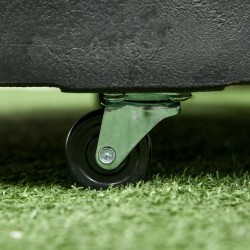 Aurinkovarjon jalusta pyörillä ulkokäyttöön hartsipohja teräsputki Ø53 x 41 cm musta