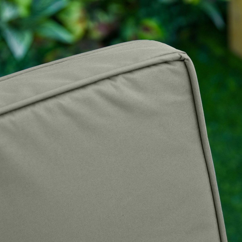 Istuin- ja selkätyynysetti tuoleihin, polyesteri, 56 x 52/46 x 7 cm, 2-osainen, tummanharmaa