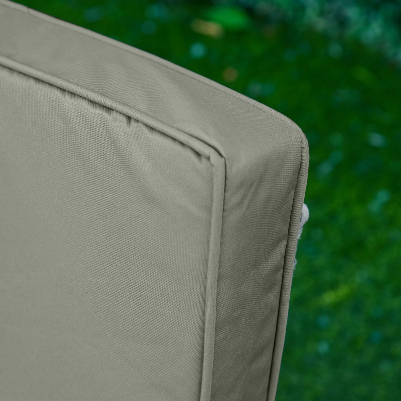 Istuin- ja selkätyynysetti tuoleihin, polyesteri, 56 x 52/46 x 7 cm, 2-osainen, tummanharmaa