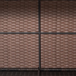 Puutarhan sivupöytä ja sohvapöytä polyrottinkia 85 x 50 x 39 cm ruskea