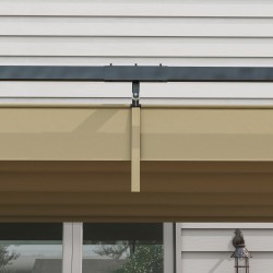 Pergola puutarhaan ja terassille, teräsrunko, liukuva katos, 298 x 213 x 221 cm, khaki