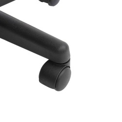 Satulallinen rullajakkara ammattilaisille, keinonahka, korkeussäädettävä 45–55 cm, musta