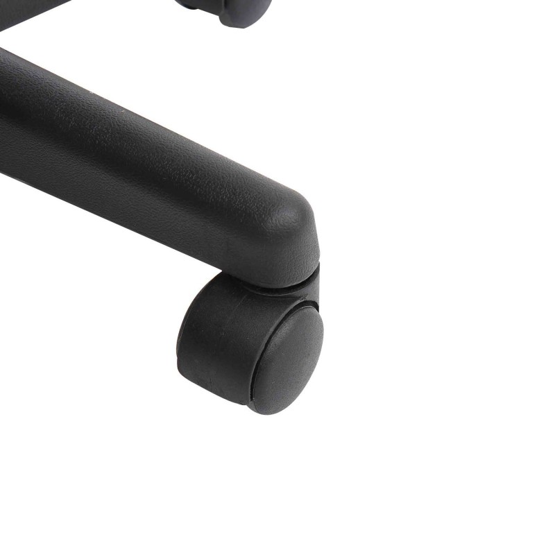 Satulallinen rullajakkara ammattilaisille, keinonahka, korkeussäädettävä 45–55 cm, musta