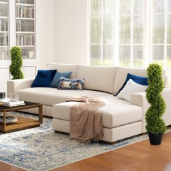 Keinotekoinen spiraalipensas ruukussa 90 cm, 2 kpl, sisä- ja ulkokäyttöön, vihreä