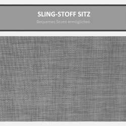 3-hengen puutarhakeinu säädettävällä aurinkokatoksella ja sivutaskuilla, metalli, 196 x 128 x 172 cm, tummanharmaa/musta