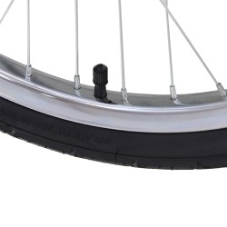 Polkupyörän tavaraperäkärry kokoontaitettava teräsrunko 140 x 88 x 60 cm 40 kg harmaa/musta