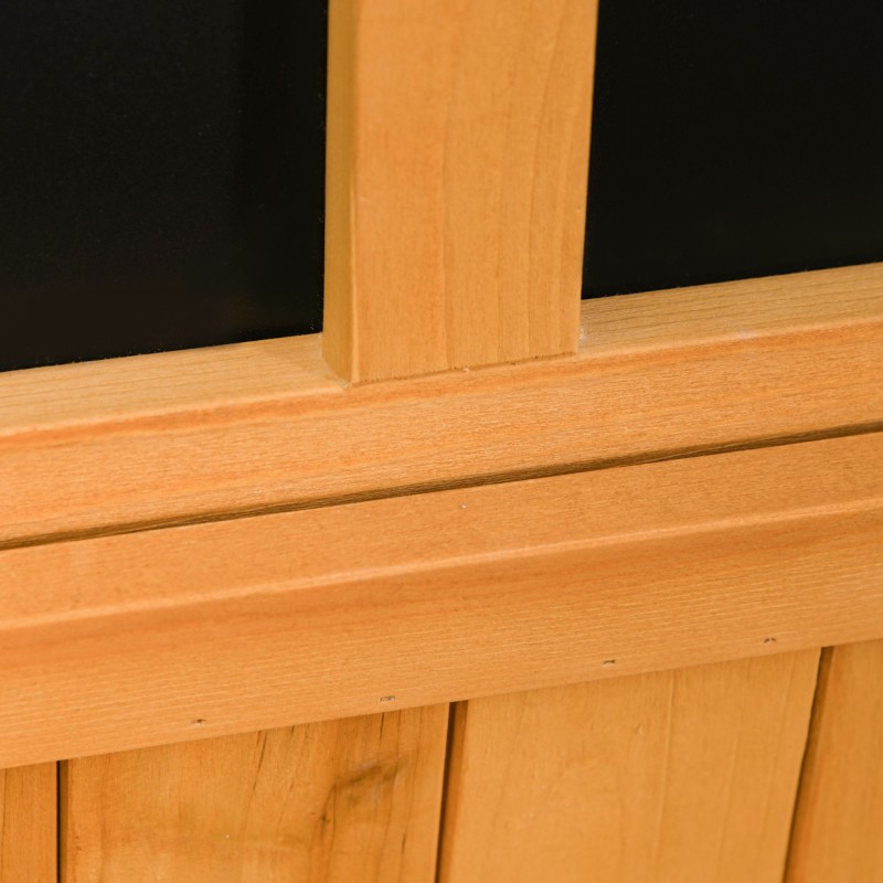 Puutarhan säilytyslaatikko ulkokäyttöön, kuusipuu, 127 x 56 x 60 cm, keltainen