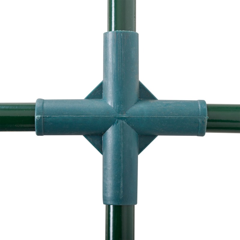 Kasvihuone ulkokäyttöön teräsrungolla ja muovikalvolla 200 x 100 x 80 cm vihreä