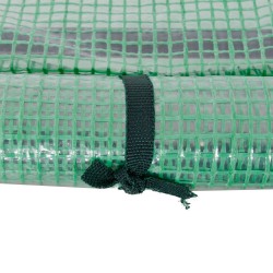 Kasvihuone ulkokäyttöön teräsrungolla ja muovikalvolla 200 x 100 x 80 cm vihreä